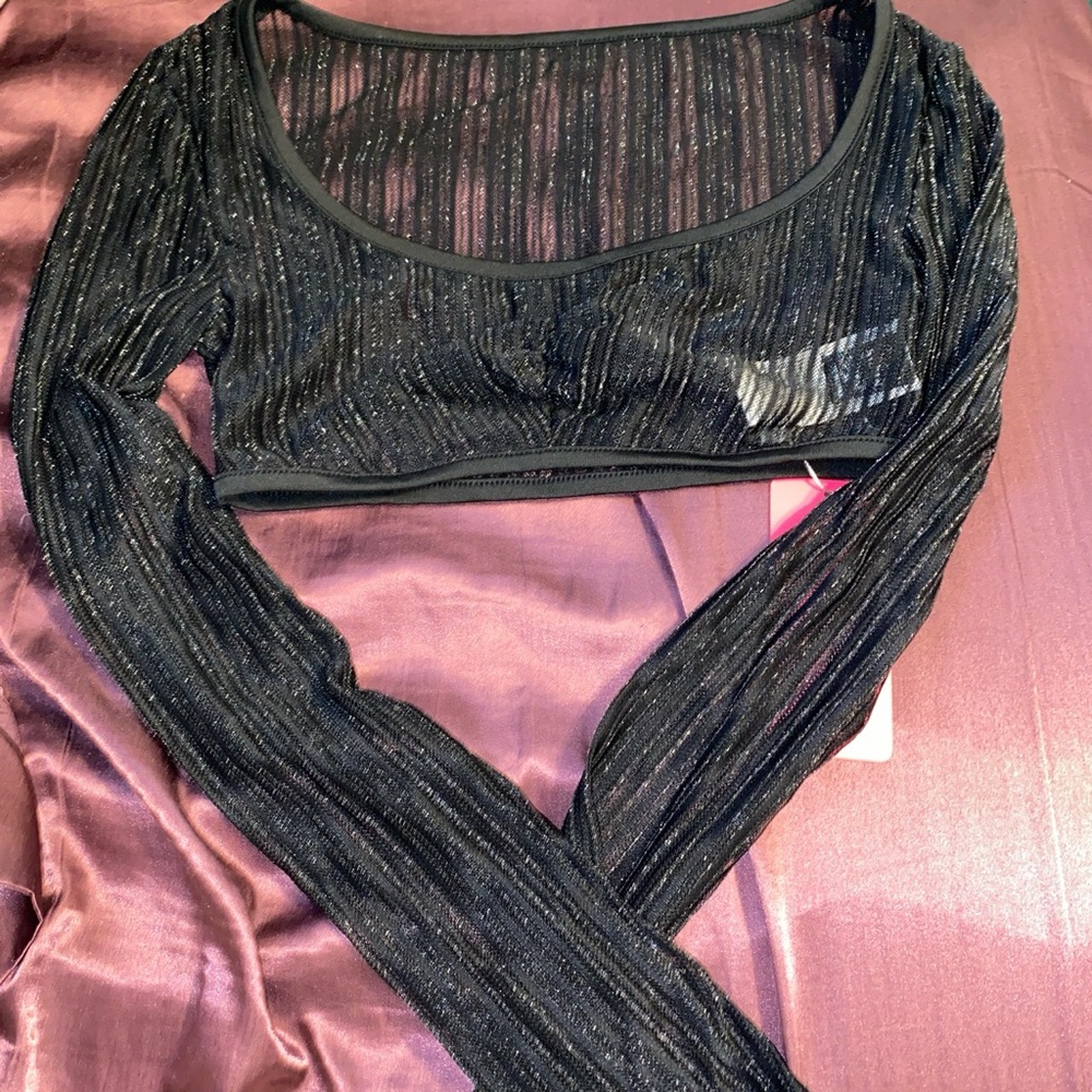 Sheer crop top